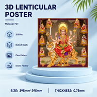 Zebuun — peinture 3D personnalisée avec animaux de compagnie, affiche murale, de l'univers de l'inde, bandeau 3D, 40*40cm, pour décoration de salon, en stock