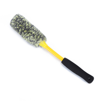 Kit de 3 brosses de nettoyage pour pneus de voiture en laine synthétique sans métal pour le detailing automobile et moto