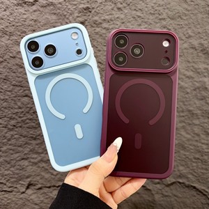 เคสโทรศัพท์แม่เหล็กใสสีพาสเทลหรูหรา สำหรับ iPhone 18 17 16 15 14 13 Pro Max Plus รองรับการชาร์จไร้สาย - Product Image 1