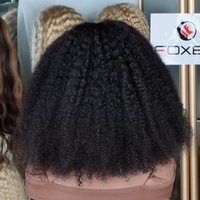 Perruque Courte en Cheveux Humains Grade 12A pour Femmes Africaines, Vraiment Pas Chère, Perruque Vierge Bouclée Cambodgienne de 8, 10, 12 Pouces, Perruques Complètes en Dentelle pour Femmes Noires