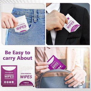 Vente en gros Lingettes humides écologiques emballées individuellement pour le nettoyage du linge Détachant pour vêtements <span class=keywords><strong>Lingette</strong></span> à crier - Product Image 6