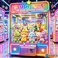 8 inch pluche knuffelpop met zacht aanvoelende details, groothandelsvoorraad voor klauwautomaten, kerstthema