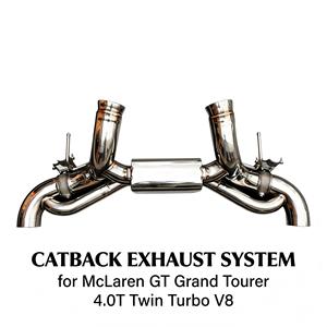 Système d'échappement Catback à soupapes Vortex SS304 pour McLaren GT Grand Tourer 4.0T Twin Turbo V8 2019-2024, kit de tuning à montage direct - Product Image 1