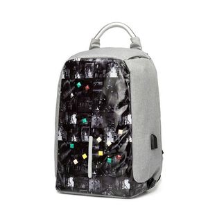 Bearky bolsa personalizada de fábrica de Nylon impermeable de 15 pulgadas <span class=keywords><strong>Anti</strong></span> robo conector USB portátil mochila - Product Image 1