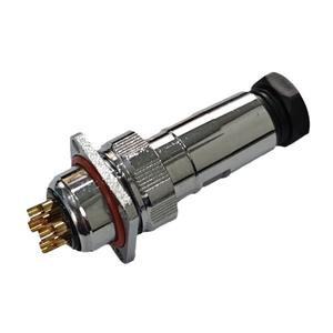 Prise et connecteur d'aviation étanches carrés GX20 2-15 broches en alliage de zinc avec contact en cuivre plaqué or - Product Image 1