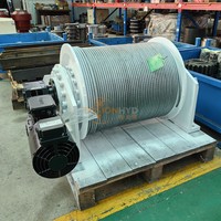 Treuil hydraulique personnalisé 5T, câble en acier, hauteur de levage 50m, 710W-1400W, télécommande filaire, treuil d'ancrage pour remorque, bateau