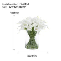 Bouquet artificiel fait main OEM en fleurs de soie avec pétales artisanaux pour la décoration de mariage