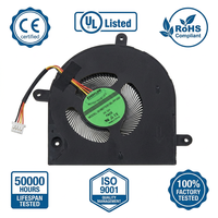 Ventilateur de refroidissement électronique pour CPU d'ordinateur portable Pavilion, silencieux, 5V 25dB(A), faible consommation 2.5W, dissipateur thermique en cuivre et aluminium pour boîtier d'ordinateur, roulement à bille fluide
