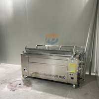 Freidora industrial continua por lotes para tofu Puffs Freidora profunda para gas/Chips eléctricos Banana Donuts Maquinaria de procesamiento