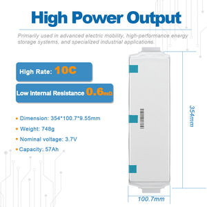 卸売 高エネルギー密度 284wh/kg NCM リチウムイオン E57 E58 パウチセル 57Ah 58Ah 60Ah バッテリー ESS EV用 - Product Image 2