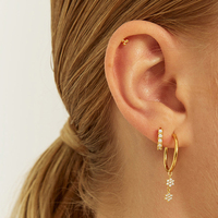 Idéales boucles d'oreilles en argent Sterling 925 pour femmes, livraison depuis la chine, bijoux en plaqué or 18k, perles, nouvelle collection