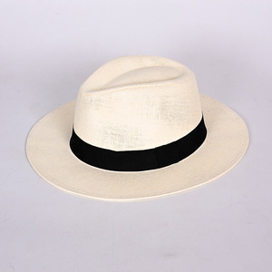 <span class=keywords><strong>2025</strong></span> phong cách mới Unisex sunhat bán buôn dệt rơm Panama <span class=keywords><strong>Hat</strong></span> với ban nhạc màu đen cho du lịch ngoài trời hoạt động cho nam giới phụ nữ - Product Image 4