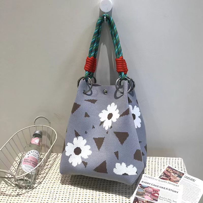 Sac à main marguerite blanche