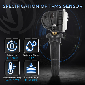 Sorghum 52940-BV100 <span class=keywords><strong>Capteur</strong></span> de <span class=keywords><strong>pression</strong></span> des pneus 433MHz <span class=keywords><strong>Capteur</strong></span> TPMS pour <span class=keywords><strong>Hyundai</strong></span> Creta H1 Kia EV6 - Product Image 5