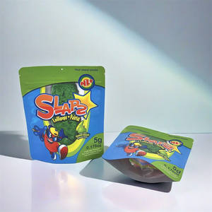 Sac en mylar holographique personnalisé 1g sac à fermeture éclair en aluminium gommes pochette en mylar sacs à biscuits en mylar - Product Image 2