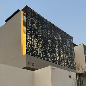 Panneau perforé en aluminium recyclable, écran métallique découpé au laser, revêtement architectural pour usage extérieur, pare-soleil, façade de bâtiment - Product Image 4