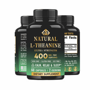 Extracto de Té Verde Natural OEM L-Teanina Mejora la Memoria, el Sueño, la Salud Cerebral y la Relajación Unisex 60 Cápsulas - Product Image 1