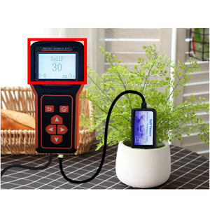 Sera ve Hydroponics için profesyonel LCD toprak nem ölçer cihazı sıcaklık nem dedektörü - Product Image 2