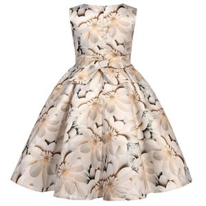 Vestido de noche <span class=keywords><strong>para</strong></span> <span class=keywords><strong>niñas</strong></span> Retro americano europeo, vestido de princesa con estampado Floral de mariposa <span class=keywords><strong>para</strong></span> niños <span class=keywords><strong>para</strong></span> fiesta de verano de satén de <span class=keywords><strong>Amazon</strong></span> - Product Image 4