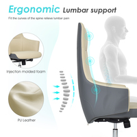 Chaises de bureau de direction ergonomiques de luxe à dossier haut réglable pour salle VIP, offrant un confort tout au long de la journée, idéales pour les cadres d'entreprise.