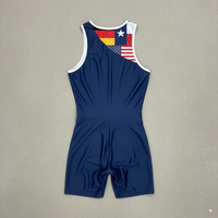 Combinaison de Rame Personnalisée en Polyester Spandex avec Impression par Sublimation, Sans Manches, Séchage Rapide, Unisexe
