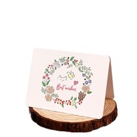 Petite carte postale fleurie vintage artistique, carte de vœux, cadeau de Thanksgiving pour professeur et élève, message de bénédiction