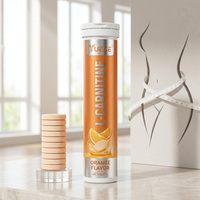 Comprimés effervescents de L-Carnitine 500mg OEM/ODM pour la combustion des graisses et l'aide à la perte de poids, complément alimentaire pour la gestion du poids chez l'adulte
