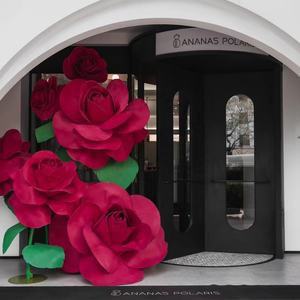 <span class=keywords><strong>Fleur</strong></span> <span class=keywords><strong>artificielle</strong></span> de luxe faite à la main EVA rose 30-150cm mariage maison rue <span class=keywords><strong>action</strong></span> start business décoration photographie accessoires - Product Image 3