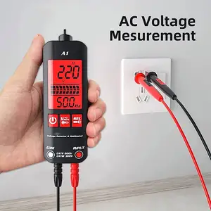 A1 multimètre numérique intelligent anti-brûlure entièrement automatique détecteur de tension de stylo électrique Ohm Hz NCV True RMS Meter