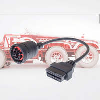 Adaptateur de camion AOTAI OBDII J1939 9 broches vers OBD2 16 broches femelle, lecteur de code avec écran LCD et prise en charge de l'anglais, 12-24V