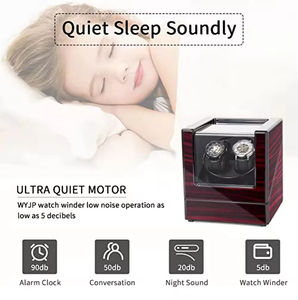 Siêu yên tĩnh Mabuchi động cơ bằng gỗ tự động xem <span class=keywords><strong>Winder</strong></span> hộp 5 chế độ xoay được xây dựng trong LED ánh sáng đôi đồng hồ Công suất miếng bọt biển - Product Image 3