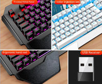 Ordinateur portable XINMENG K680, clavier et souris sans fil haut de gamme pour joueurs, ensemble combo