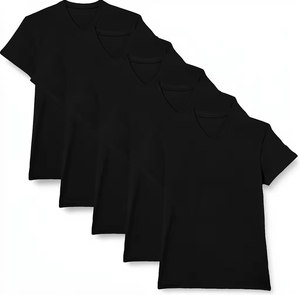 Camiseta Clásica OEM de Corte Regular para Hombre, Camiseta de Algodón Suave de Alta Calidad, Corte Regular, Color Sólido, Estilo Básico para Todas las Temporadas - Product Image 2