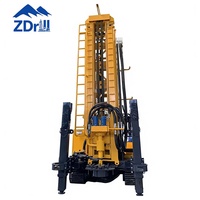 Foreuse hydraulique sur chenilles robuste ZD400 pour puits d'eau, profondeur 400m, compatible avec pompe à boue