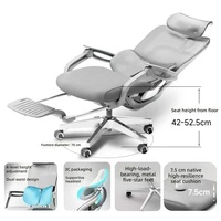 Chaise de bureau pivotante chaude appui-tête réglable mousse à mémoire maille gestionnaire tissu haut moyen exécutif ordinateur Design Style moderne