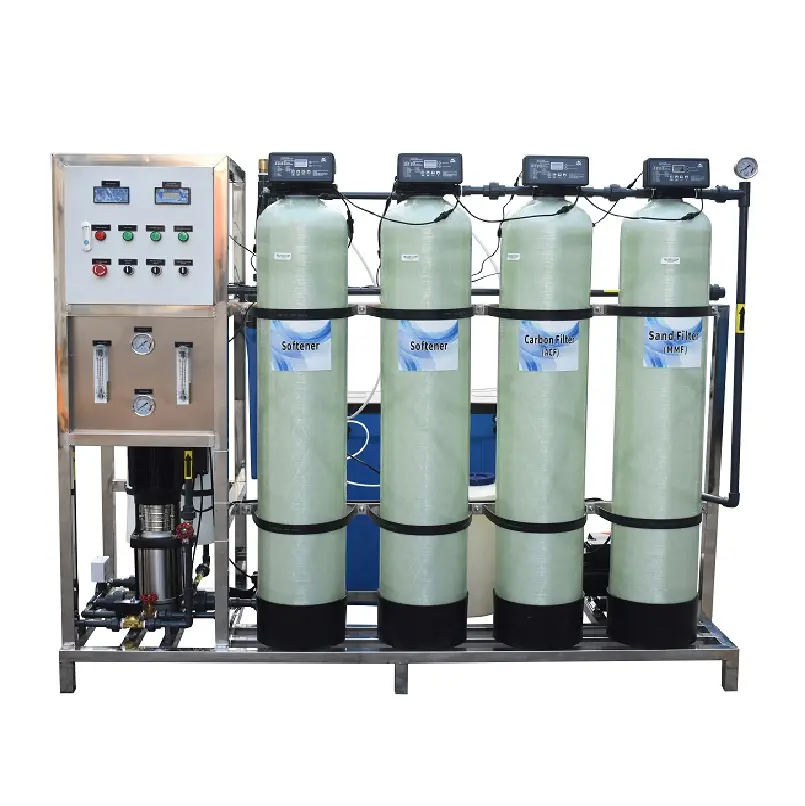 500LPH Reverse Osmosis Water Treatment System Ro Plant Hot Sale Capacities UV & Ozone Generator Machinery