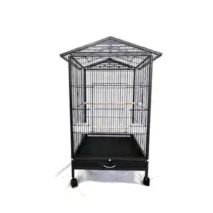 New Arrival Galvanized Square Tube Parrot Cage For Home And Outdoor Use