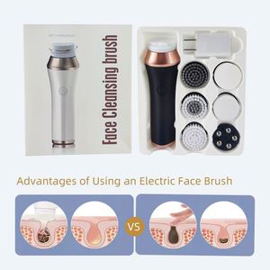 แปรงทำความสะอาดผิวหน้าไฟฟ้า 7-in-1 มัลติฟังก์ชั่น ชาร์จผ่าน USB ฟองน้ำซิลิโคนทำความสะอาดผิวหน้า - Product Image 2