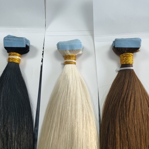 โรงงานดราก้อนบิวตี้ ผมแท้ 100% เรมี่  ขนาด 10-30 นิ้ว สีบลอนด์ตามสั่ง  ต่อผมเทปคุณภาพสูง - Product Image 5