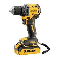 Perceuse à percussion sans fil portable 10 mm, mandrin auto-serrant, batterie rechargeable 500 W, moteur sans balais à vitesse variable, personnalisable OEM pour la construction