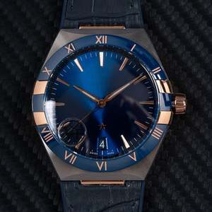 Reloj Mecánico Unisex de Lujo y Alta Calidad, Acero Inoxidable 904, Correa de Cuero, Cristal de Zafiro, Cronógrafo, Deportivo, para Buceo - Product Image 1