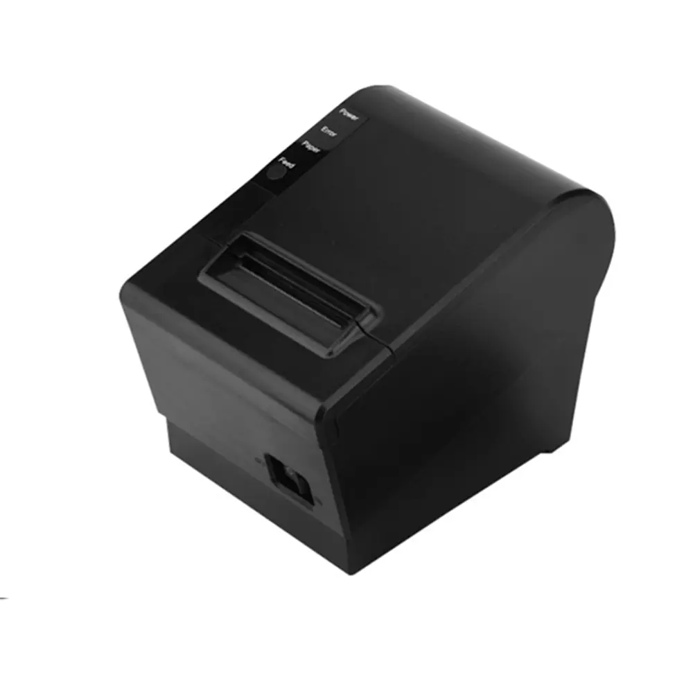 Cheap Receipt Printer Black Color Auto Cut Thermal Receipt Printer 80mm Spare Parts CE FCC RoHS Certificate