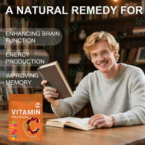 OLLI Sucettes à la vitamine C personnalisées pour adultes, compléments alimentaires en vrac, pur naturel, marque privée, certifié biologique, OEM - Product Image 5