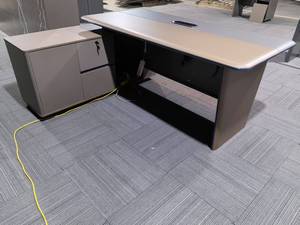 Escritorio Ejecutivo de Oficina Moderno y Lujoso de Madera de Nogal con Panel de PVC de 1.8m 2.0m, Modelo YD319 de YIFA <span class=keywords><strong>FURNITURE</strong></span>, Nuevo en 2026 - Product Image 5
