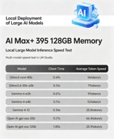 Mini PC AMD Ryzen AI Max+395 de 16 Núcleos, 128 GB DDR5 GDDR5X, 1 TB SSD+HDD, Radeon 8060S AI, PG400X, 10G/2.5G, Doble NIC, WiFi7