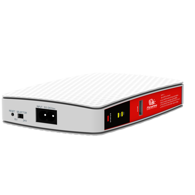 Fanshine Smart Mini Ups POE 18W DC Mini Ups For Wifi Router Mini DC UPS Output 5V/9V/12V/15V/24V Power Supply