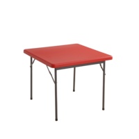 Table pliante portable moderne en fer pour intérieur et extérieur, cour, cuisine, chambre, hôtel, hôpital, construction en fer durable
