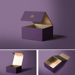 Hộp giấy cứng gấp gọn cao cấp, có nam châm, in logo tùy chỉnh, chất liệu giấy kraft, dùng để đóng gói vận chuyển - Product Image 2