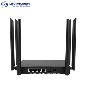 St New Kho Kim Loại Trường Hợp Wifi6 <span class=keywords><strong>Router</strong></span> Cat4 4G LTE Khe Cắm Thẻ Sim 4G Hỗ trợ 300Mbps Max LAN Tốc độ Dữ Liệu 2.4GHz Sử Dụng Nhà - Product Image 4