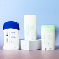 Flacon ovale vide en plastique PP de 50g, 50ml, 75ml pour crème de soin, parfum solide, déodorant en stick – Emballage cosmétique